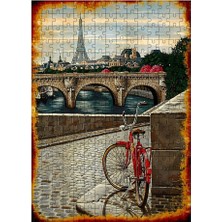 Tablomega Ahşap Mdf Puzzle Yapboz Paris'te Bisiklet Keyfi 255 Parça 35*50 cm