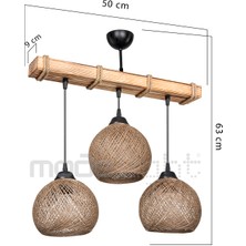 Modelight Aspen 3lü Koyu Kasa Kahve Şapka Salon-Oturma Odası-Çocuk Odası-Yatak Odası-Yemek Odası-Antre-Mutfak