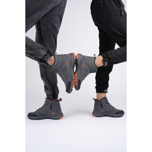 Muggo Izland Unisex Garantili Trekking Outdoor Bağcıklı Yandan Fermuarlı Kışlık Bot