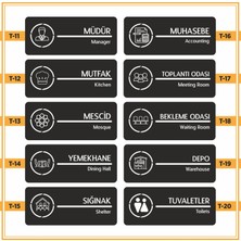 Ofistike Ofis Odalarına Özel Kapı Isimlik Tabelası Ofis Yönlendirme Kapı Isimlik Genel Müdür Oda Tabela
