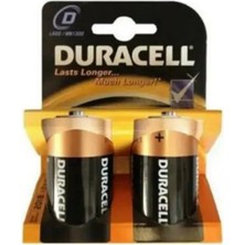 Marsilyan DURACELL LR20 D BÜYÜK  PİL 2Lİ KART (5224)