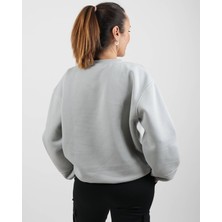 Parla Sports Sweatshirt Basic Kol Detaylı Üç Iplik Şardonlu