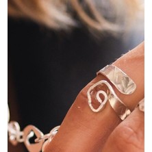 İz Jewel Amorf Çiçek Yüzük