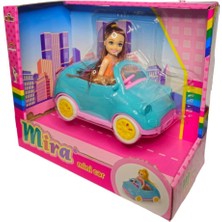 Galtoys Mira Bebekli Mini Car GLT-E406,EVCIL Hayvanı ile Arabalı Oyuncak Bebek Mavi