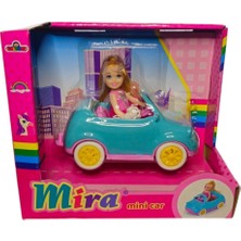 Galtoys Mira Bebekli Mini Car GLT-E406,EVCIL Hayvanı ile Arabalı Oyuncak Bebek Mavi