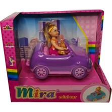 Galtoys Mira Bebekli Mini Car GLT-E406,EVCIL Hayvanı ile Arabalı Oyuncak Bebek Mor