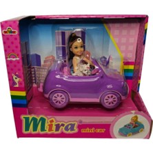 Galtoys Mira Bebekli Mini Car GLT-E406,EVCIL Hayvanı ile Arabalı Oyuncak Bebek Mor