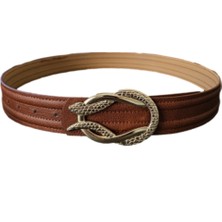 Wish&Moon Yılanlı Kahverengi Kemer