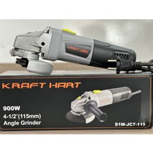 Kraft Hart Profesyonel 900 W 115MM Avuç Içi Taşlama Gri