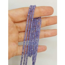 Yaşam Tohumu Tanzanit Taşı Rondela Faset Kesim Dizi 1.5*2.5mm (45930)