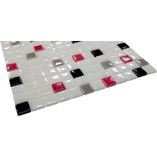 MozaiKristaL Mutfak Tezgah Arası ve Tüm Yaşam Alanları İçin Cam Mozaik. Taş Ölçüleri: 25X25X5 Mm. File Ölçüsü: 31.5X31.5 cm. ( 1 Koli = 1 m2 Fiyatıdır )