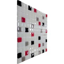 MozaiKristaL Mutfak Tezgah Arası ve Tüm Yaşam Alanları İçin Cam Mozaik. Taş Ölçüleri: 25X25X5 Mm. File Ölçüsü: 31.5X31.5 cm. ( 1 Koli = 1 m2 Fiyatıdır )