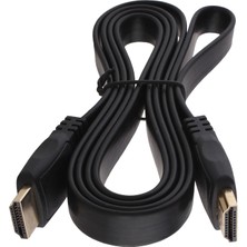 Trade Jam Yassı 1.5 Metre HDMI Kablo Kutulu Renkli (1.4V-3D) (4396)