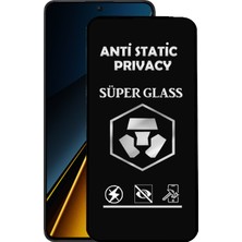 Caseart Xiaomi Poco X6 Tam Kaplayan Anti Statik Hayalet Süper Cam Ekran Koruyucu