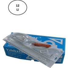 Yıldızlar Çizim Takımı Pergelli 30 cm 12'li