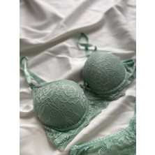 Dambiteks Push-Up Sütyen Takımı Mint Yeşili