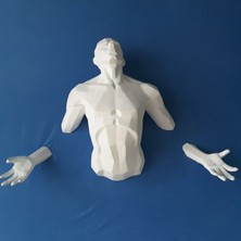 Turansoy Craft Modern Adam Duvar Dekoru Sculpture Angel Man Wall