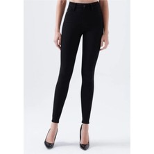 Kot Modası Simsiyah E.X.T.R.A Black Skinny Jeans Kot Solmaz Toparlayıcı Pantolonu