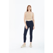Kot Modası Koyu Dar Paça Skinny Power Kot Pantalon