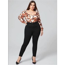 Kot Modası Siyah Büyük Beden Toparlayıcı Jeans Siyah Toparlayıcı