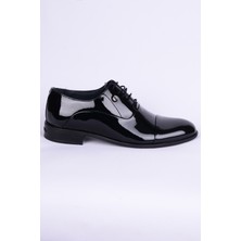 Pierre Cardin 7018 Rugan Parlak Klasik Siyah Erkek Ayakkabı