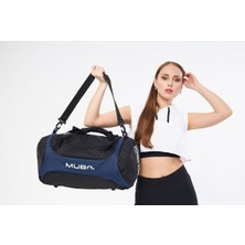 Mubo Orijinal Unisex 3 Bölmeli Önü Fermuarlı Uzun Askılı Geniş Hacimli Seyahat Fitness Spor Çantası 041