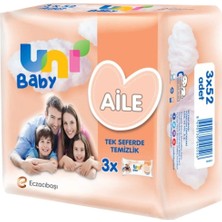 Uni Baby Aile Islak Mendil 12'li (12X52) 624 Yaprak