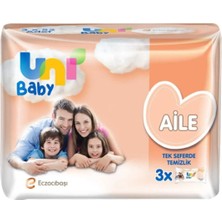 Uni Baby Aile Islak Mendil 12'li (12X52) 624 Yaprak