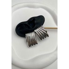 Modex Dikdörtgen Izgara Çivili Küpe (En:2cm Boy:3cm)