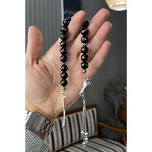 Dergah Tesbih Mercan Firuze Gümüş Işleme Oltu Taşı Zaza Tesbih