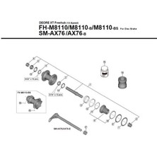 SHIMANO Xt FH-M8110 Sol Kilit Somunu Y3G104000