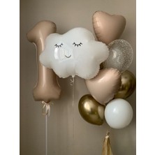 Kidspartim Krem  1 Yaş Balon Seti
