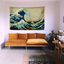 Wallhang The Great Wave - Büyük Dalga - Duvar Örtüsü - 150 x 100  cm ,70 x 50  cm