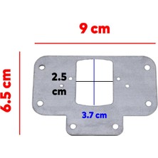 Badem10 Dolap Kapak Tas Taş Menteşe Tamir Sacı Saç Nobel Pratik Onarım Kiti 6,5x9 cm Yuva Tablası 8 Adet