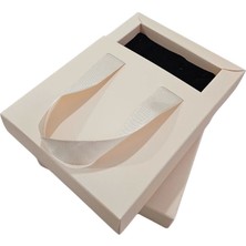 Özer Kutu Krem 12 Adet Çekmeceli ve Çantalı Karton Kolye&mini Set Kutusu (12X12 cm )