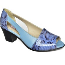 Fox Shoes S908026107 Deri Kalın Topuklu Kadın Ayakkabı