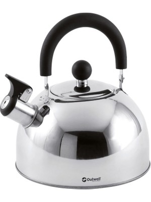 Outwell Tea Break Kettle M Hafif ve Taşınabilir Paslanmaz Çelik Düdüklü Su Isıtıcısı 1,8 L