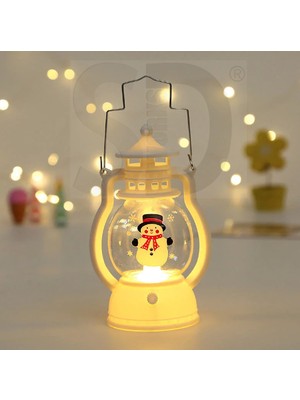 Christmas Hanging Candle LED Lantern Yılbaşı Dekoratif Ledli Şamdan