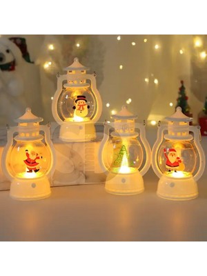 Christmas Hanging Candle LED Lantern Yılbaşı Dekoratif Ledli Şamdan