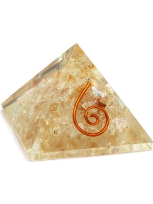 Alibaba Doğaltaş Sitrin Taşından Orgonit Piramit