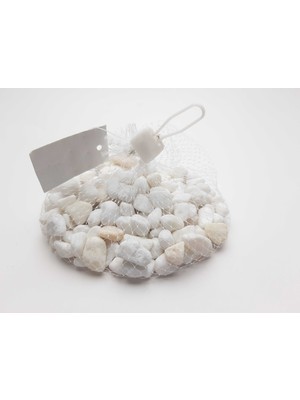 Seçilir Dekoratif Beyaz Renkte Çakıl Taşı 350 Gr