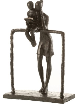 Laromita Decoration Anne ve Çocuk Figürü