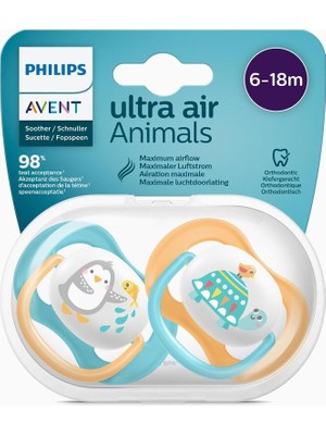 Philips Avent Ultra Air Animals 2li Emzik 6-18 Ay - Unisex