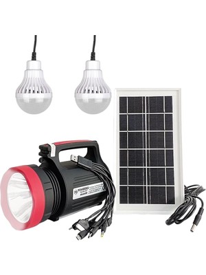 Powermaster Yajıa YJ-1902T 5 W 22 Smd LED 2 Ampullü Solar Işıldak