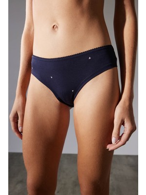 Hays Kadın Pamuklu Beli Süs Lastik Detaylı Üçlü Paket Slip Külot