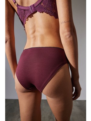 Hays Kadın Pamuklu Beli Süs Lastik Detaylı Üçlü Paket Slip Külot