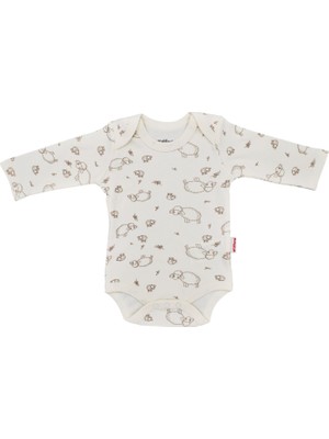 Tiffany Baby Lamb Organik Theme Uzun Kollu Bebek Body 20011