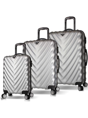 My Valice Lotus Abs 3'lü Valiz Seti Gri