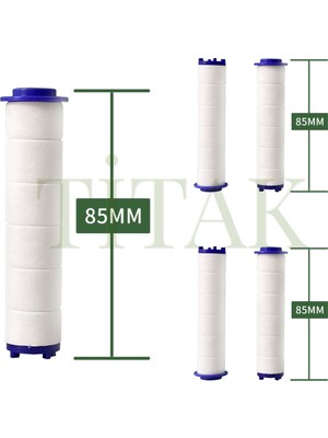 Titak 5 Adet Kireç Pas Tortu Engelleyici Duş Başlığı Filtresi