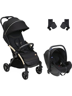 Chicco Duo Goody Xplus Seyahat Seti Black Relux Standart Bebek Arabası 22 kg Taşıma Kapasitesi